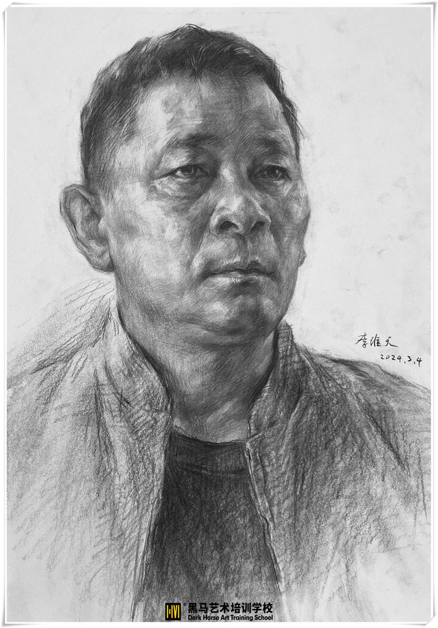 寫生(sheng)素描頭像